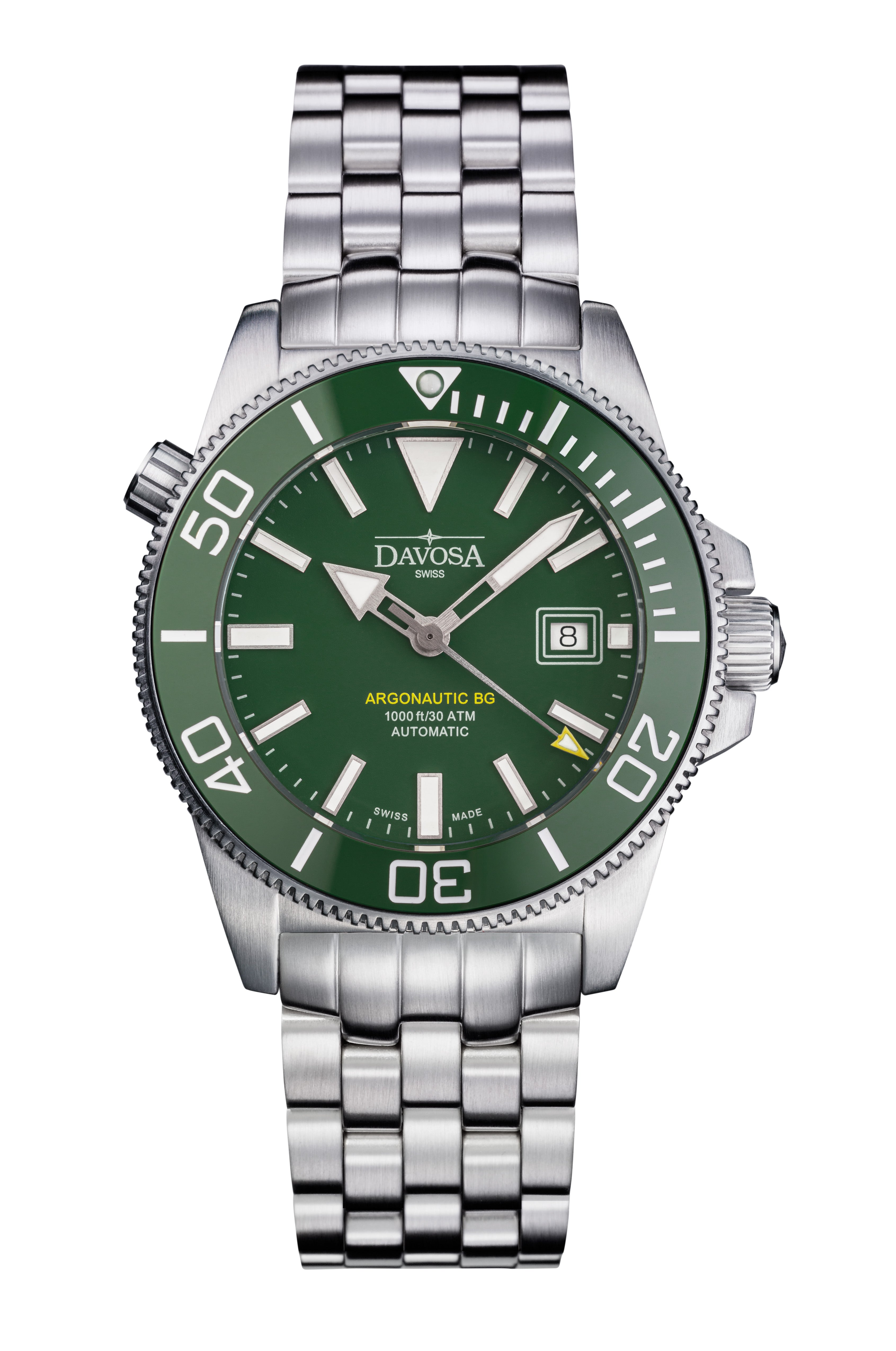Argonautic BG Automatic 300m Green Men's Diver Watch 16152807 Diver Davosa USA Official Distributor. Prices are Final. Tax & duties included.