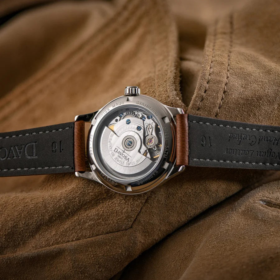 Classic Vegan Automatic Swiss-Made White Bronze Executive Watch 16618866V Executive Davosa USA Official Distributor. Prices are Final. Tax & duties included.