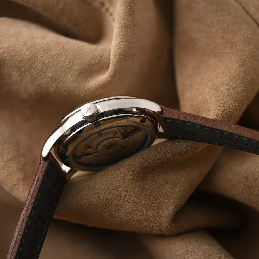 Classic Vegan Automatic Swiss-Made White Bronze Executive Watch 16618866V Executive Davosa USA Official Distributor. Prices are Final. Tax & duties included.