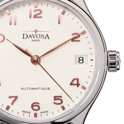 Classic Vegan Automatic Swiss-Made White Bronze Executive Watch 16618866V Executive Davosa USA Official Distributor. Prices are Final. Tax & duties included.
