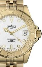 Ternos Medium Automatic 200M Swiss-Made Golden Unisex Diver Watch 16619802 Diver Davosa USA Official Distributor. Prices are Final. Tax & duties included.