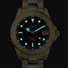 Ternos Medium Automatic Golden Diving Watch 16619850 Diver Davosa USA Official Distributor. Prices are Final. Tax & duties included.