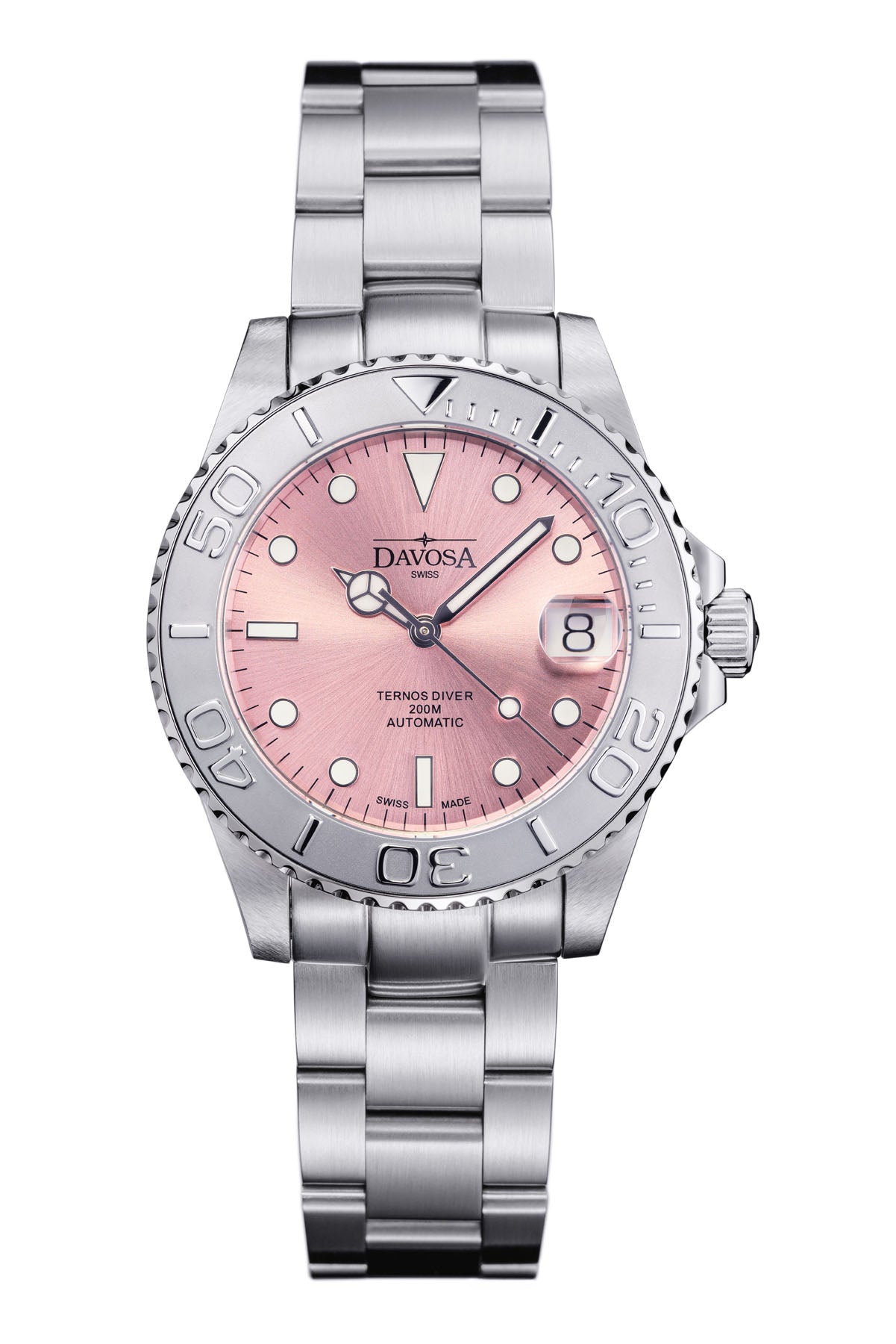 Ternos Medium Automatic Limited Edition California Pink Diver Watch 16619960 Diver Davosa USA Official Distributor. Prices are Final. Tax & duties included.