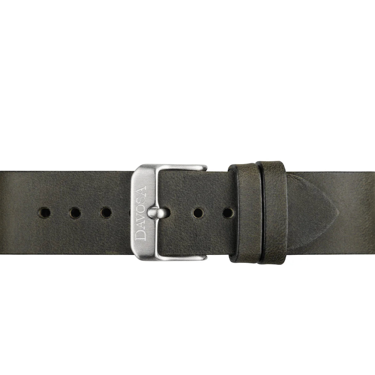 Davosa Calfskin Leather Strap Black Grey 20mm 169.500.55 Straps Davosa USA Official Distributor. Prices are Final. Tax & duties included. 20mm Gray Leather