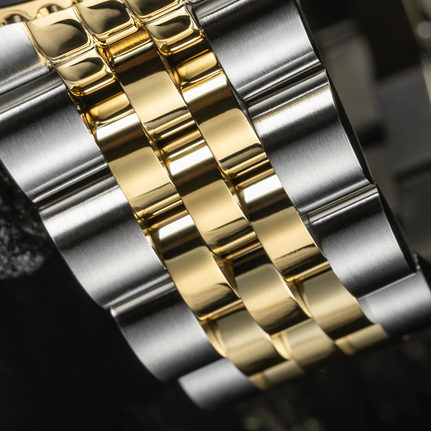 Ternos Ceramic Pentalink Two Tone Gold 20mm 169.555.30 bracelet Davosa USA Official Distributor. Prices are Final. Tax & duties included.