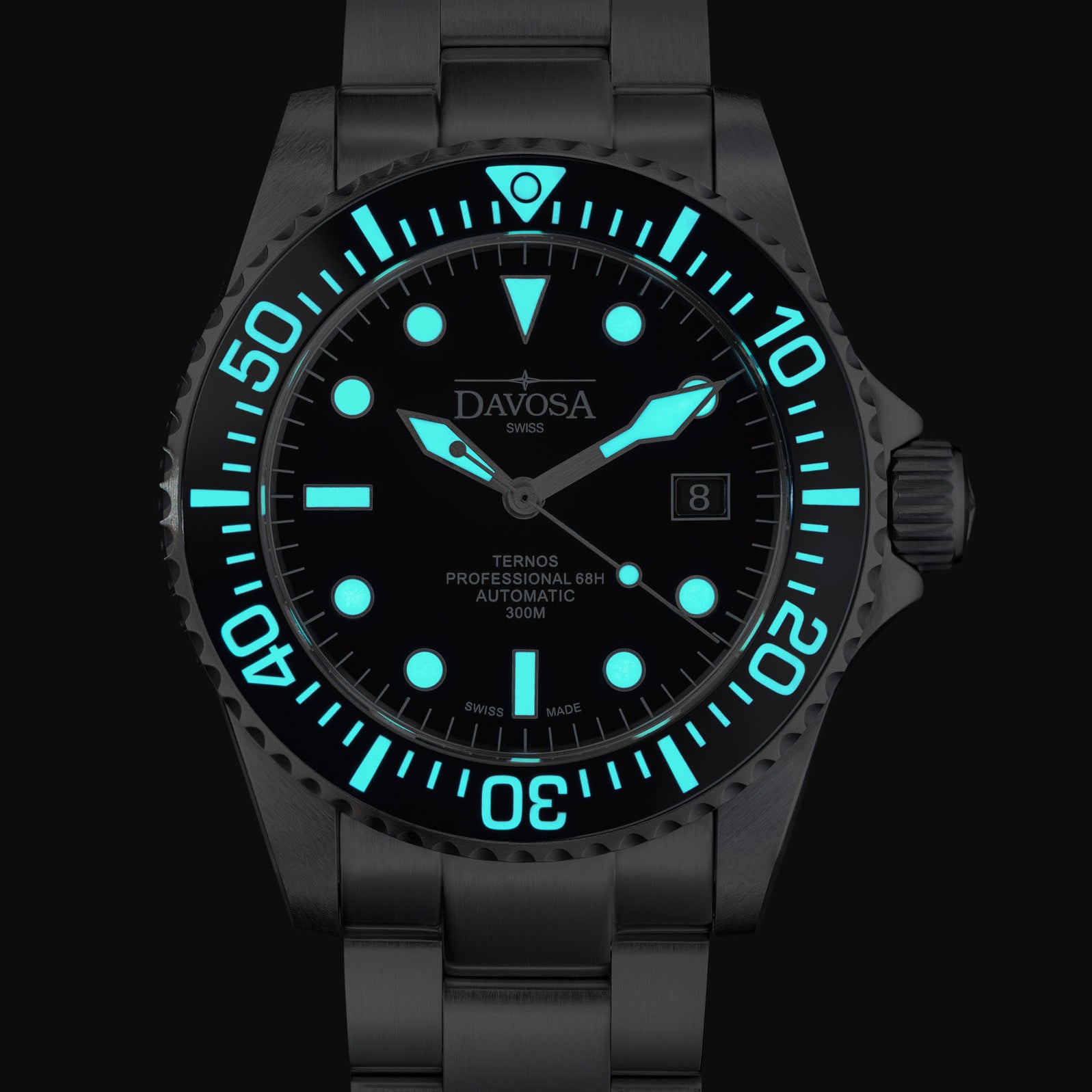 Ternos Professional 68h Automatic 300m Black Blue Green Diving Watch Collection Diver Davosa USA Official Distributor. Prices are Final. Tax & duties included.