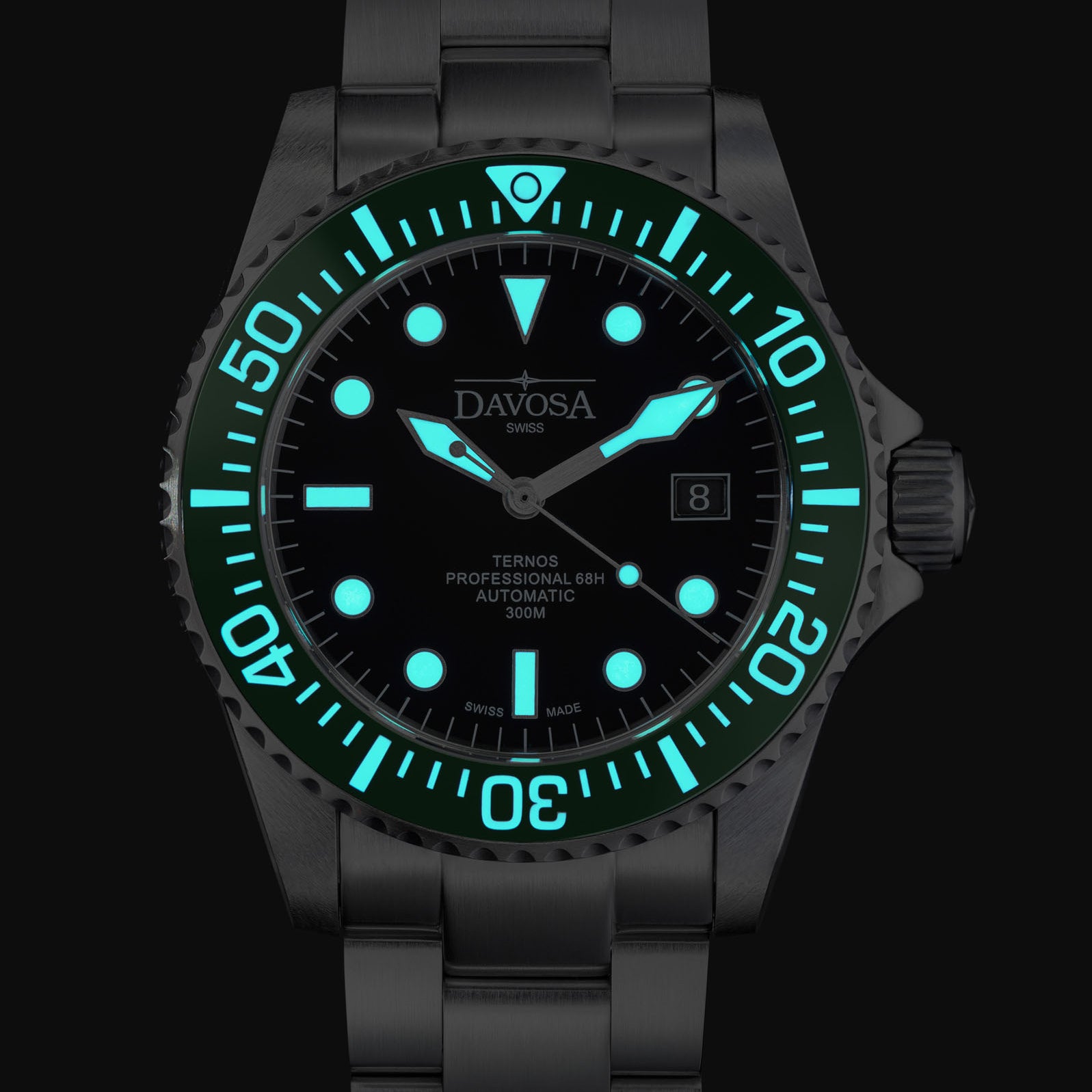 Ternos Professional 68h Automatic 300m Green Black Diving Watch 16153870 Diver Davosa USA Official Distributor. Prices are Final. Tax & duties included.