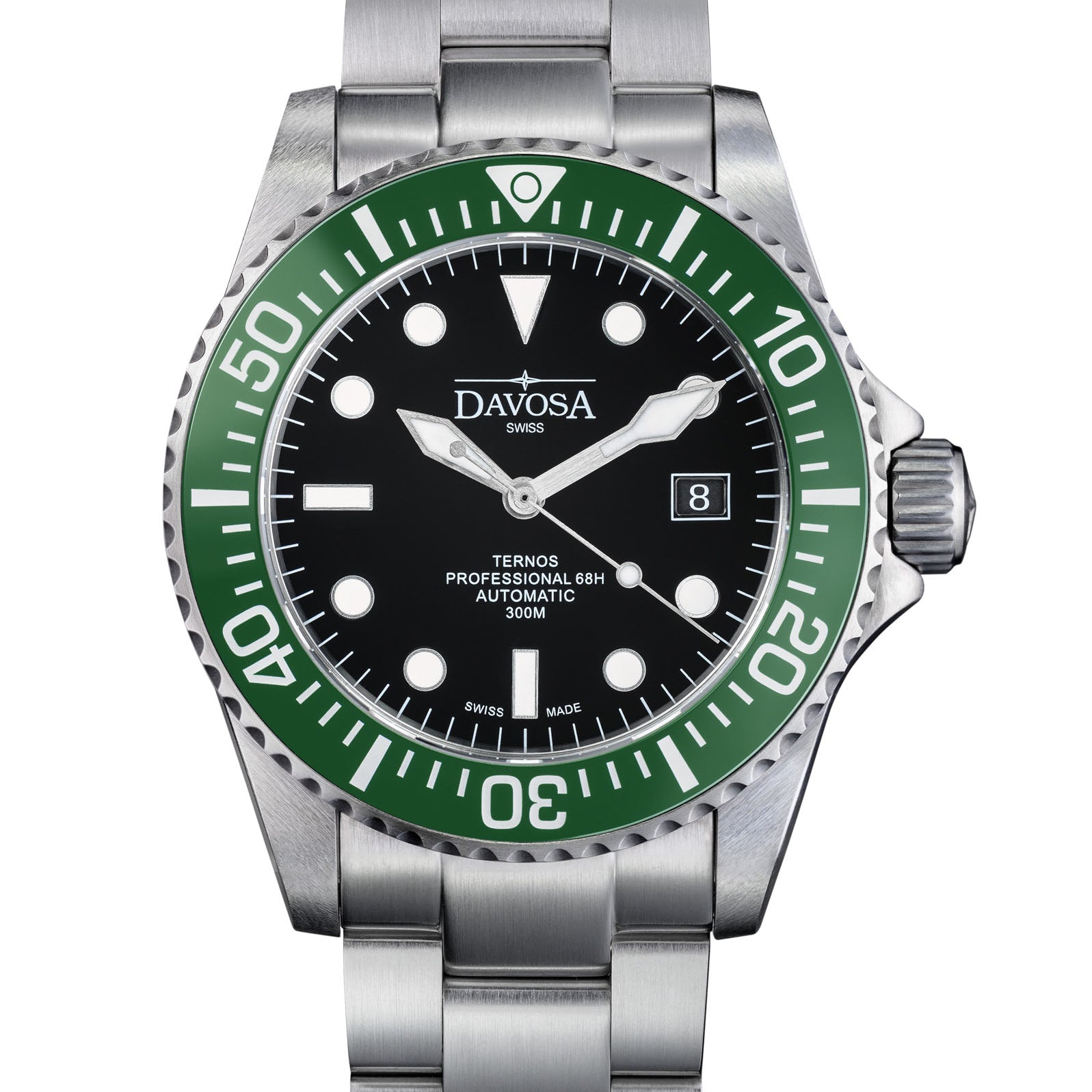 Ternos Professional 68h Automatic 300m Green Black Diving Watch 16153870 Diver Davosa USA Official Distributor. Prices are Final. Tax & duties included.