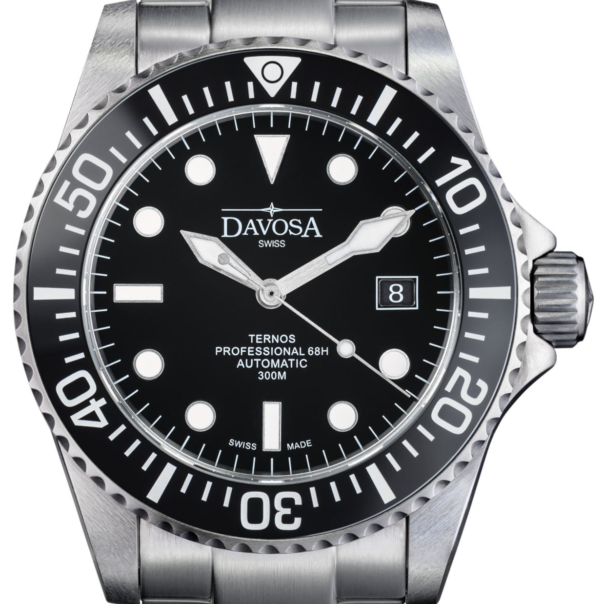 Ternos Professional 68h Automatic 300m Black Blue Green Diving Watch Collection Diver Davosa USA Official Distributor. Prices are Final. Tax & duties included. 42mm Black TriaLink