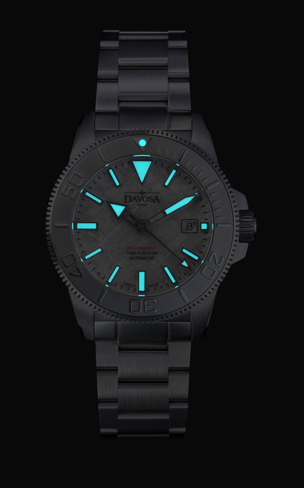 Argonautic Meteorite | Meteorite Dial Automatic Diver Watch | 161.544.10 Diver DAVOSA Swiss