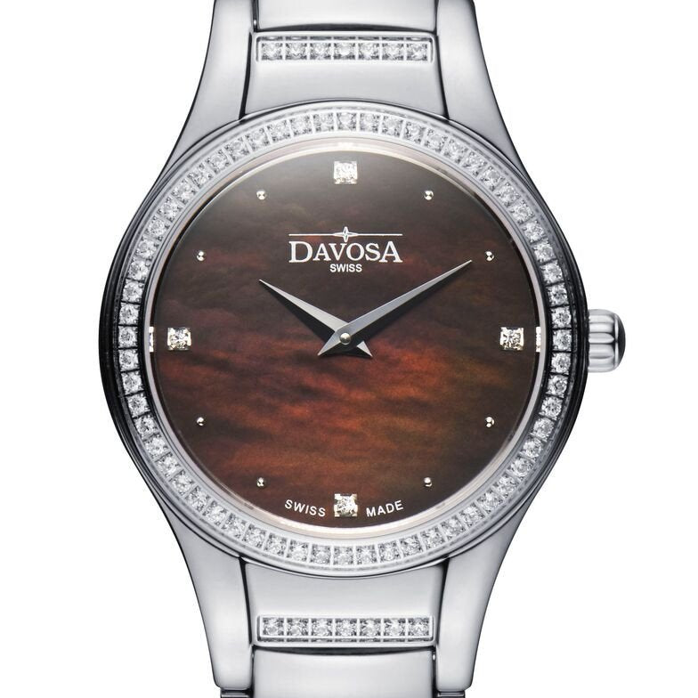 Lunastar Quartz Swiss-Made Silver Ladies Watch 16857365 Ladies Davosa USA Official Distributor. Prices are Final. Tax & duties included.