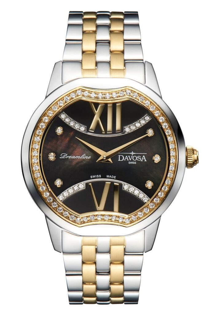 Dreamline II Quartz Swiss-Made Black Silver Golden Ladies Watch 16857755 Ladies Davosa USA Official Distributor. Prices are Final. Tax & duties included.
