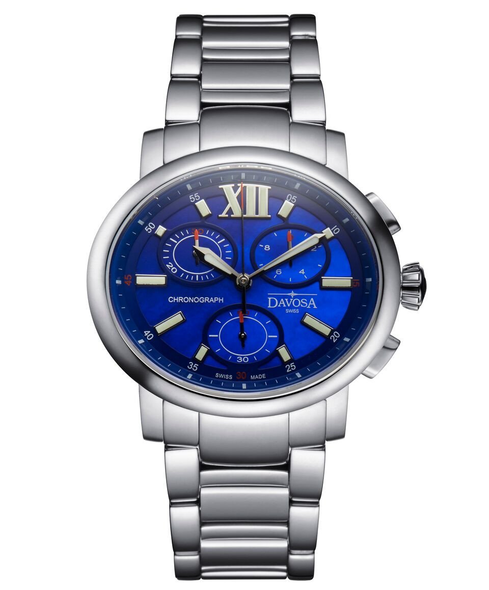Oval Edition Quartz Chronograph Blue Ladies Watch 16857845 Ladies Davosa USA Official Distributor. Prices are Final. Tax & duties included.