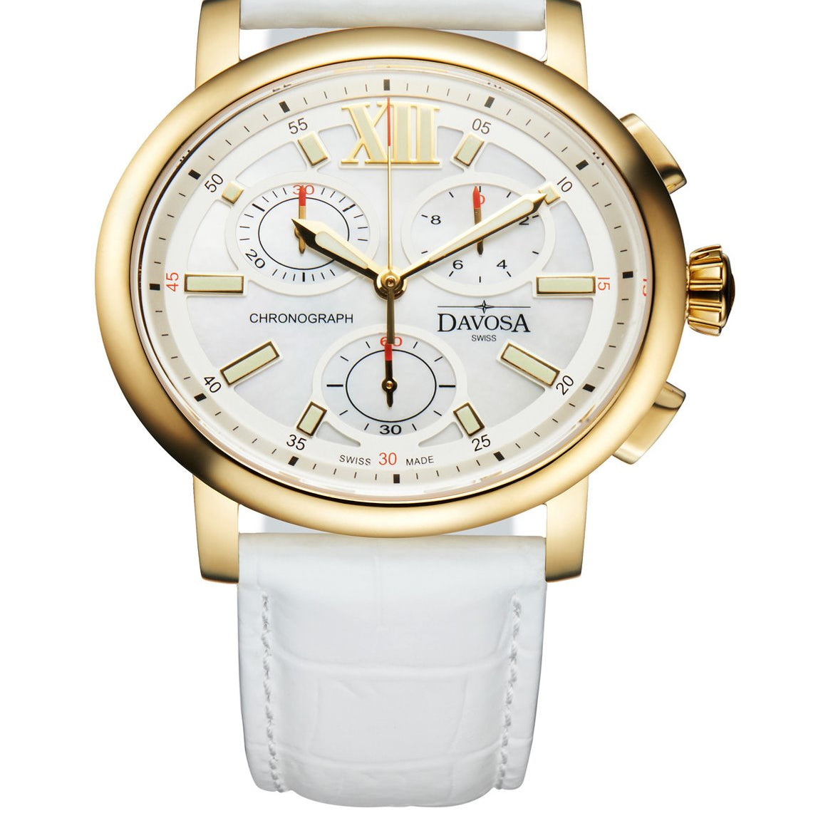 Oval Edition Quartz Chronograph PVD Golden Ladies Watch 16757015 Ladies Davosa USA Official Distributor. Prices are Final. Tax & duties included.
