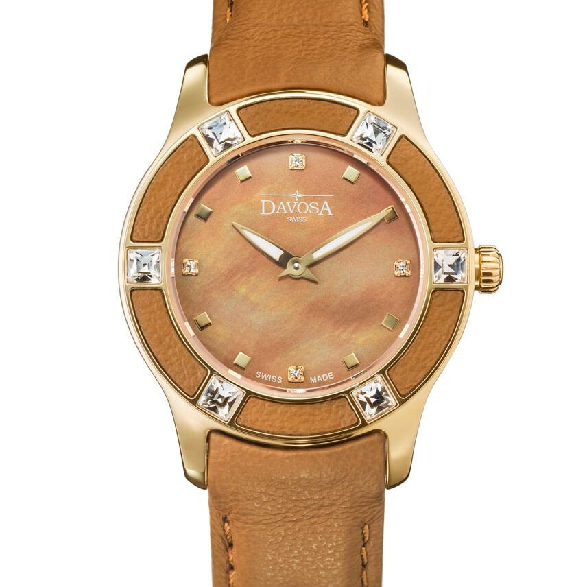 Irisea Quartz Swiss-Made Brown Brown Ladies Watch 16756885 Ladies Davosa USA Official Distributor. Prices are Final. Tax & duties included.