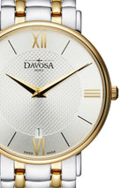 Pianos II Quartz Guilloche Silver Gold Executive Watch 16347715 Executive Davosa USA Official Distributor. Prices are Final. Tax & duties included.