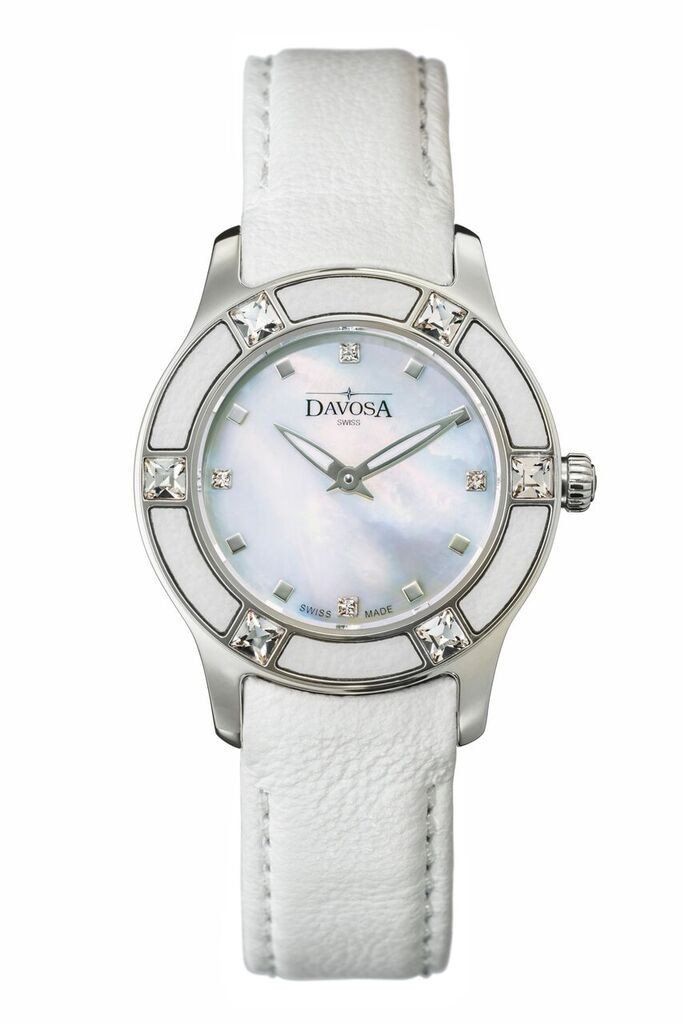 Irisea Quartz Swiss-Made Pearlescent White Ladies Watch 16756715 Ladies Davosa USA Official Distributor. Prices are Final. Tax & duties included.