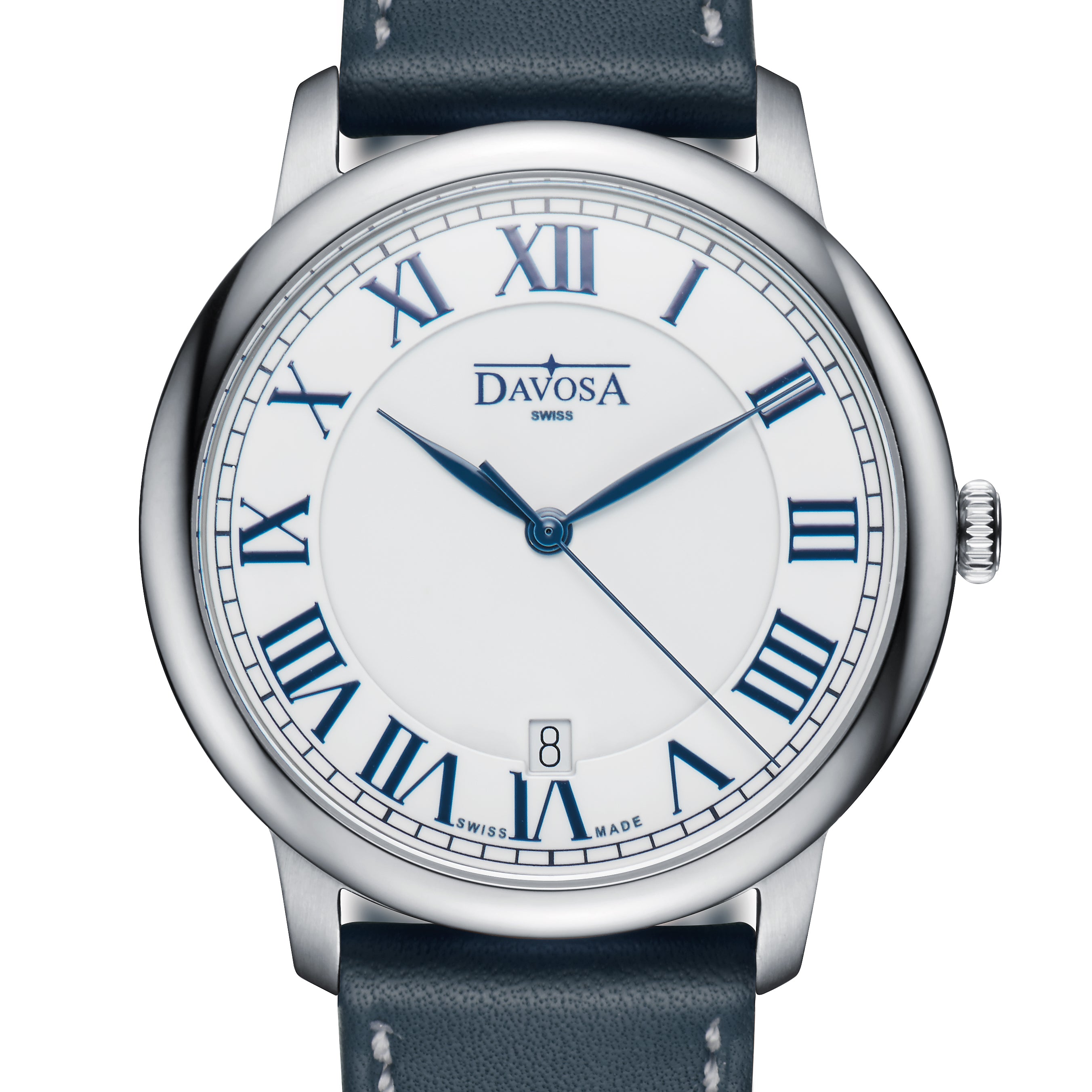 Amaranto Quartz Swiss-Made White Blue Executive Watch 16248022 Executive Davosa USA Official Distributor. Prices are Final. Tax & duties included.
