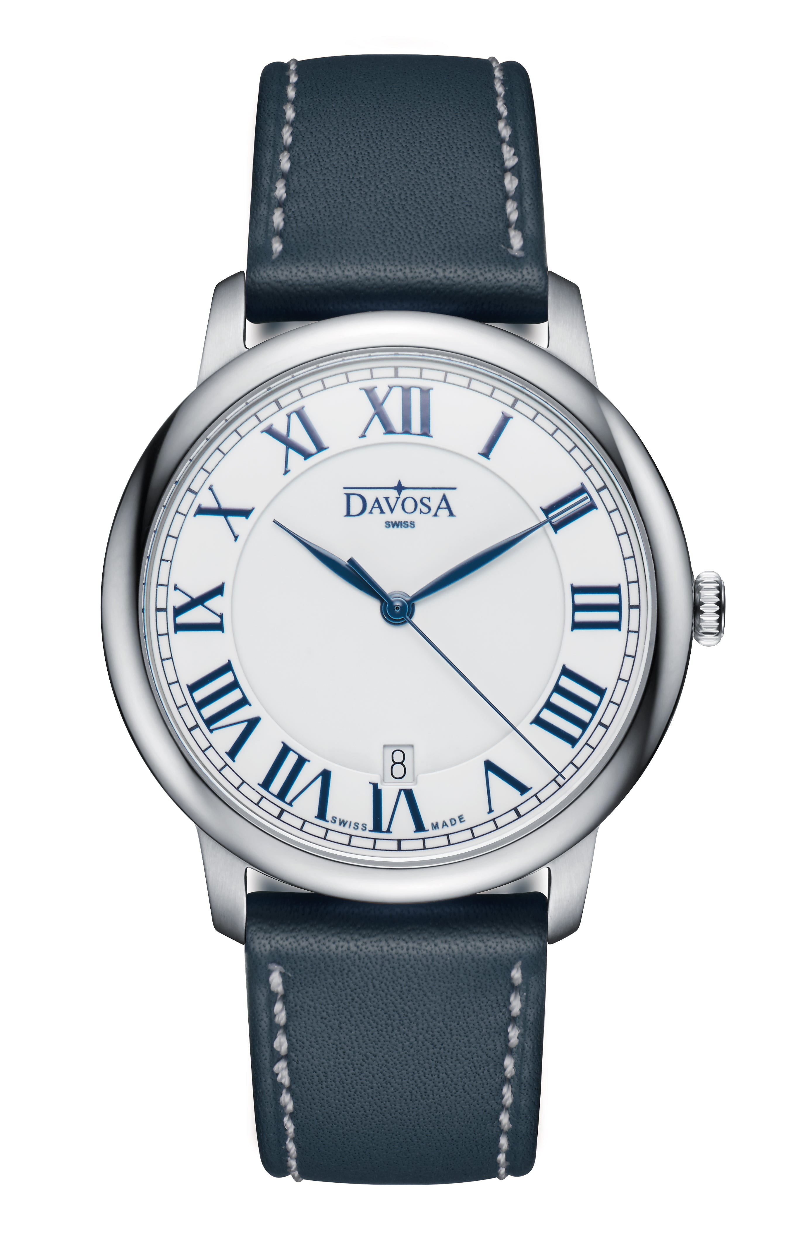 Amaranto Quartz Swiss-Made White Blue Executive Watch 16248022 Executive Davosa USA Official Distributor. Prices are Final. Tax & duties included.