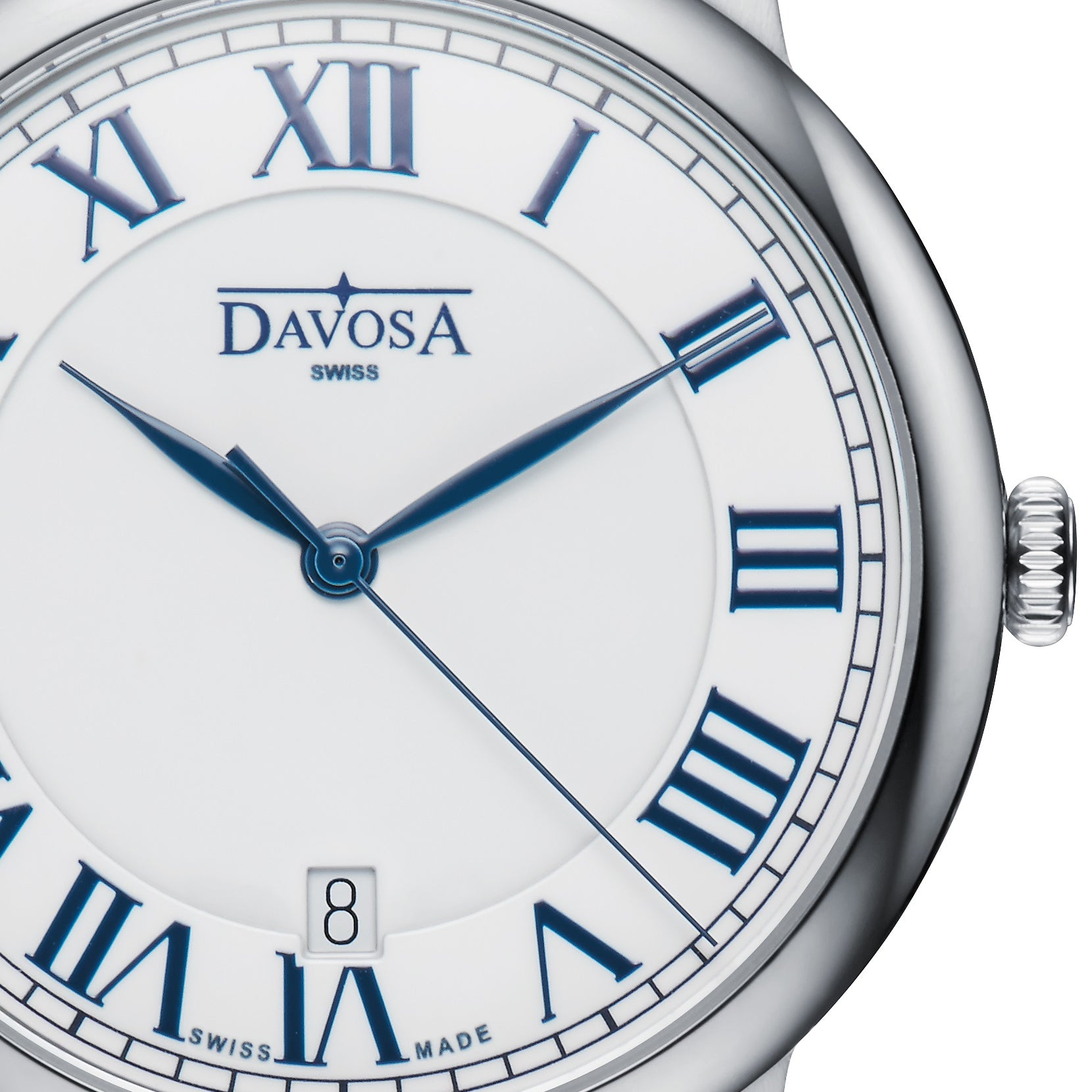 Amaranto Quartz Swiss-Made White Blue Executive Watch 16248022 Executive Davosa USA Official Distributor. Prices are Final. Tax & duties included.