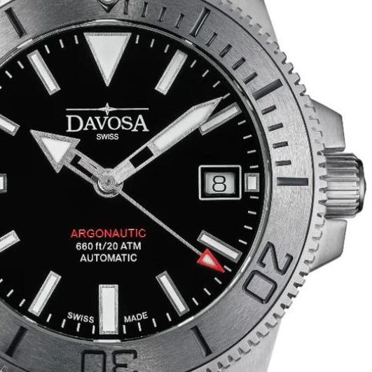 Argonautic 39 Automatic 200m Beyond Steel Black Men's Diver Watch 16153220 Diver Davosa USA Official Distributor. Prices are Final. Tax & duties included.