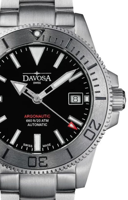 Argonautic 39 Automatic 200m Beyond Steel Black Men's Diver Watch 16153220 Diver Davosa USA Official Distributor. Prices are Final. Tax & duties included.