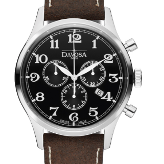 Heritage Quartz Chronograph Black Brown Executive Watch 16247956 Chronograph Davosa USA Official Distributor. Prices are Final. Tax & duties included.