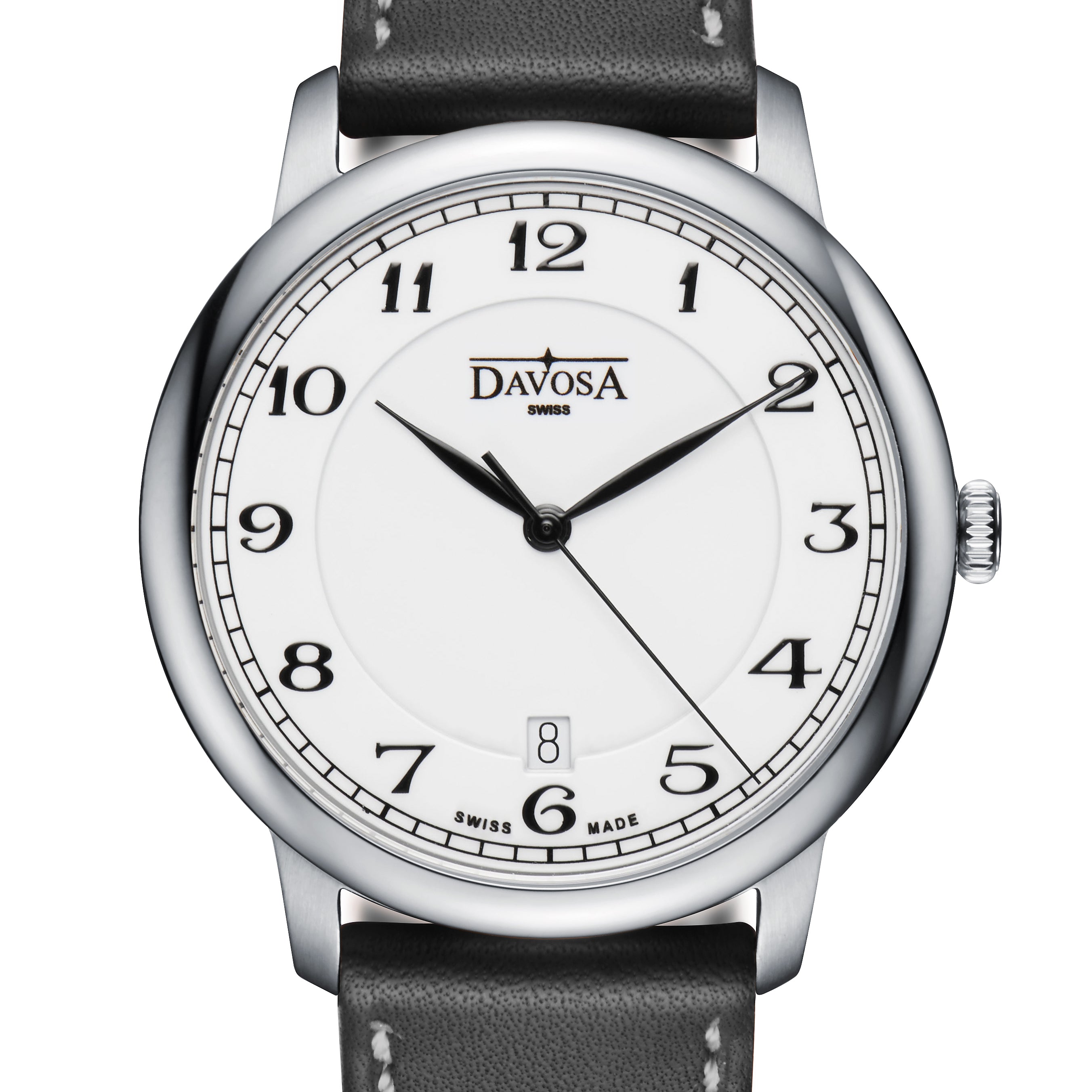 Amaranto Quartz Swiss-Made White Black Executive Watch 16248026 Executive Davosa USA Official Distributor. Prices are Final. Tax & duties included.