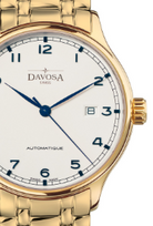 Classic Automatic Swiss-Made White Gold-Tone Executive Watch 16146411 Classic Davosa USA Official Distributor. Prices are Final. Tax & duties included.