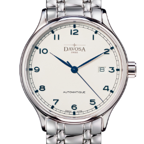 Classic Automatic Swiss-Made White Blue Executive Watch 16145611 Classic Davosa USA Official Distributor. Prices are Final. Tax & duties included.