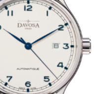 Classic Automatic Swiss-Made White Blue Executive Watch 16145611 Classic Davosa USA Official Distributor. Prices are Final. Tax & duties included.