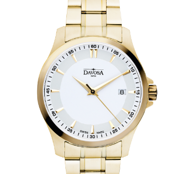 Classic Quartz Swiss-Made White Golden Executive Watch 16347915 Classic Davosa USA Official Distributor. Prices are Final. Tax & duties included.