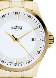 Classic Quartz Swiss-Made White Golden Executive Watch 16347915 Classic Davosa USA Official Distributor. Prices are Final. Tax & duties included.