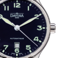 Classic Automatic Swiss-Made Blue Executive Watch 16145650 Classic Davosa USA Official Distributor. Prices are Final. Tax & duties included.
