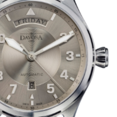 Newton Day-Date Automatic 44mm Gold Brown Pilot Watch 16158515 Pilot Davosa USA Official Distributor. Prices are Final. Tax & duties included.