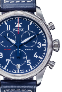 Aviator Fly Back Quartz Chronograph Blue Men's Pilot Watch 16249945 Pilot Davosa USA Official Distributor. Prices are Final. Tax & duties included.