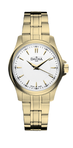Classic Quartz Swiss-Made Gold-Tone Executive Watch 16858915 Classic Davosa USA Official Distributor. Prices are Final. Tax & duties included.
