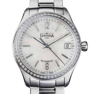 Newton Automatic Swiss-Made Mother of Pearl Ladies Watch 16619110 Ladies Davosa USA Official Distributor. Prices are Final. Tax & duties included.