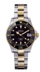 Ternos Medium Automatic 200m Swiss-Made Black Gold Men's Diver Watch 16619750 Diver Davosa USA Official Distributor. Prices are Final. Tax & duties included.