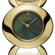 Vintage 60s Quartz Gold-Tone Black Ladies Watch 16857175 Ladies Davosa USA Official Distributor. Prices are Final. Tax & duties included. 30mm Green Metal