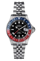 Ternos Ceramic Automatic GMT Swiss-Made Blue Red Diving Watch 16159006 GMT Davosa USA Official Distributor. Prices are Final. Tax & duties included.