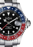 Ternos Ceramic Automatic GMT Swiss-Made Blue Red Diving Watch 16159060 GMT Davosa USA Official Distributor. Prices are Final. Tax & duties included.