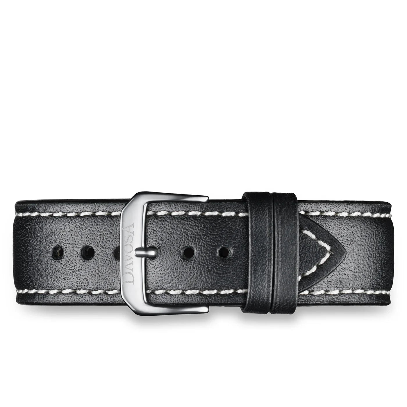 Davosa Calfskin Leather Black 22mm 169.004.55 Straps Davosa USA Official Distributor. Prices are Final. Tax & duties included. 22mm Black Leather