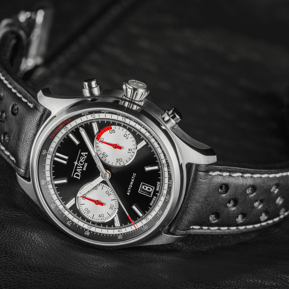 Newton Automatic Chronograph Black Black Pilot Rally Watch 161.536.55 Limited Edition Pilot Davosa USA Official Distributor. Prices are Final. Tax & duties included.