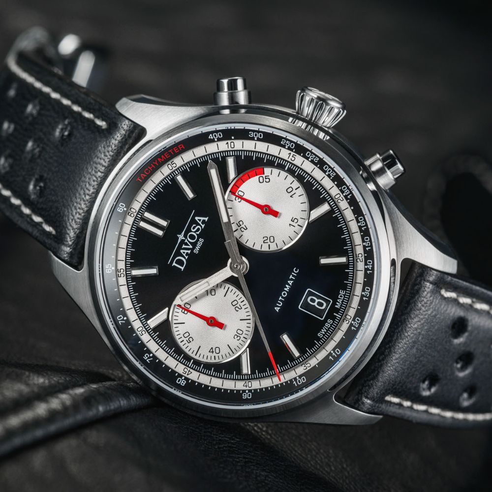 Newton Automatic Chronograph Black Black Pilot Rally Watch 161.536.55 Limited Edition Pilot Davosa USA Official Distributor. Prices are Final. Tax & duties included.