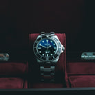 Ternos Sixties Seahorse Swiss-Made 40mm Faded Blue Sapphire Crystal Unisex Wristwatch 16152590 Special US Edition 100 units only Diver Davosa USA Official Distributor. Prices are Final. Tax & duties included.