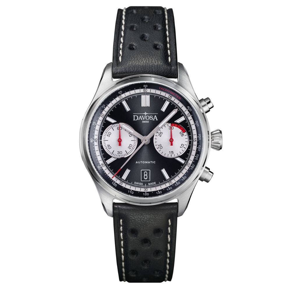 Newton Automatic Chronograph Black Black Pilot Rally Watch 161.536.55 Limited Edition Pilot Davosa USA Official Distributor. Prices are Final. Tax & duties included.