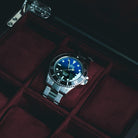 Ternos Sixties Seahorse Swiss-Made 40mm Faded Blue Sapphire Crystal Unisex Wristwatch 16152590 Special US Edition 100 units only Diver Davosa USA Official Distributor. Prices are Final. Tax & duties included.