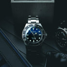 Ternos Sixties Seahorse Swiss-Made 40mm Faded Blue Sapphire Crystal Unisex Wristwatch 16152590 Special US Edition 100 units only Diver Davosa USA Official Distributor. Prices are Final. Tax & duties included.