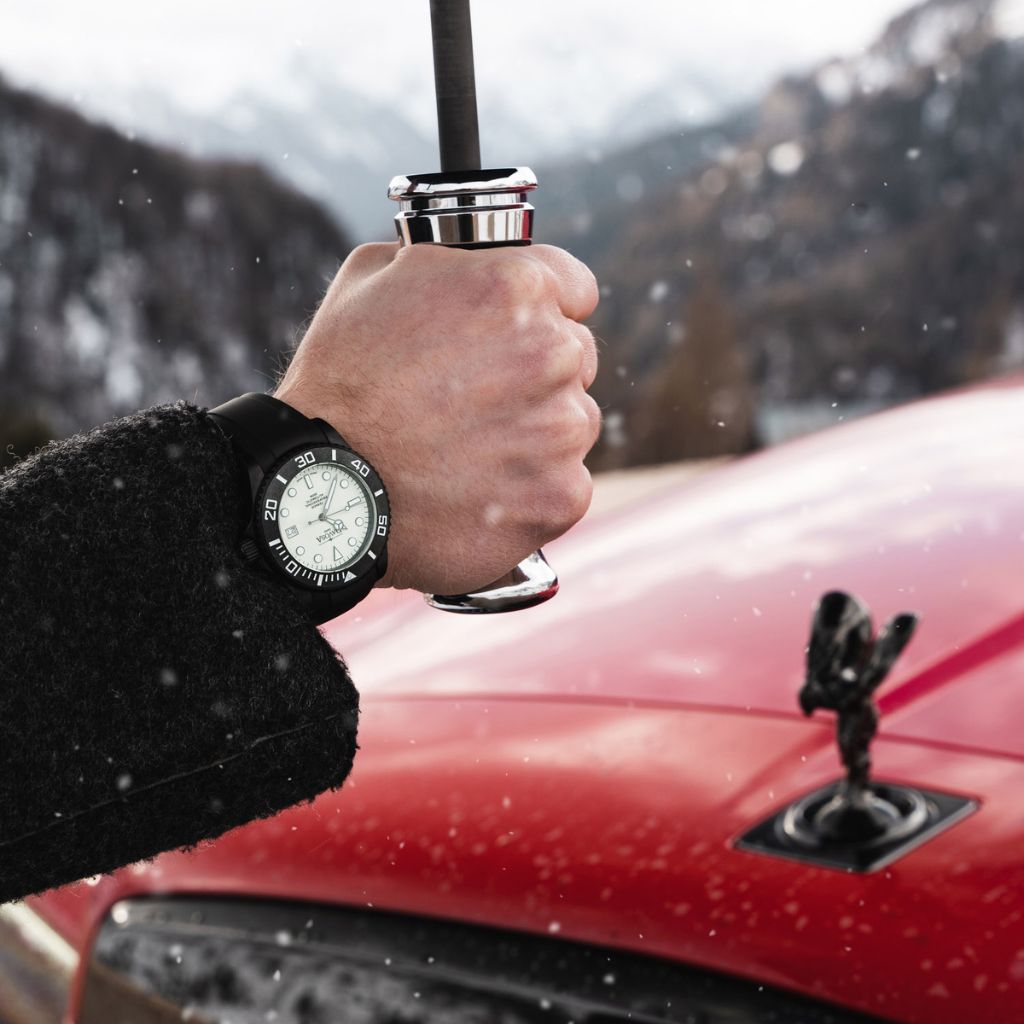 Ternos Professional Auto Megalume Black DLC Diving Watch 16158310 Limited Edition Diver Davosa USA Official Distributor. Prices are Final. Tax & duties included.